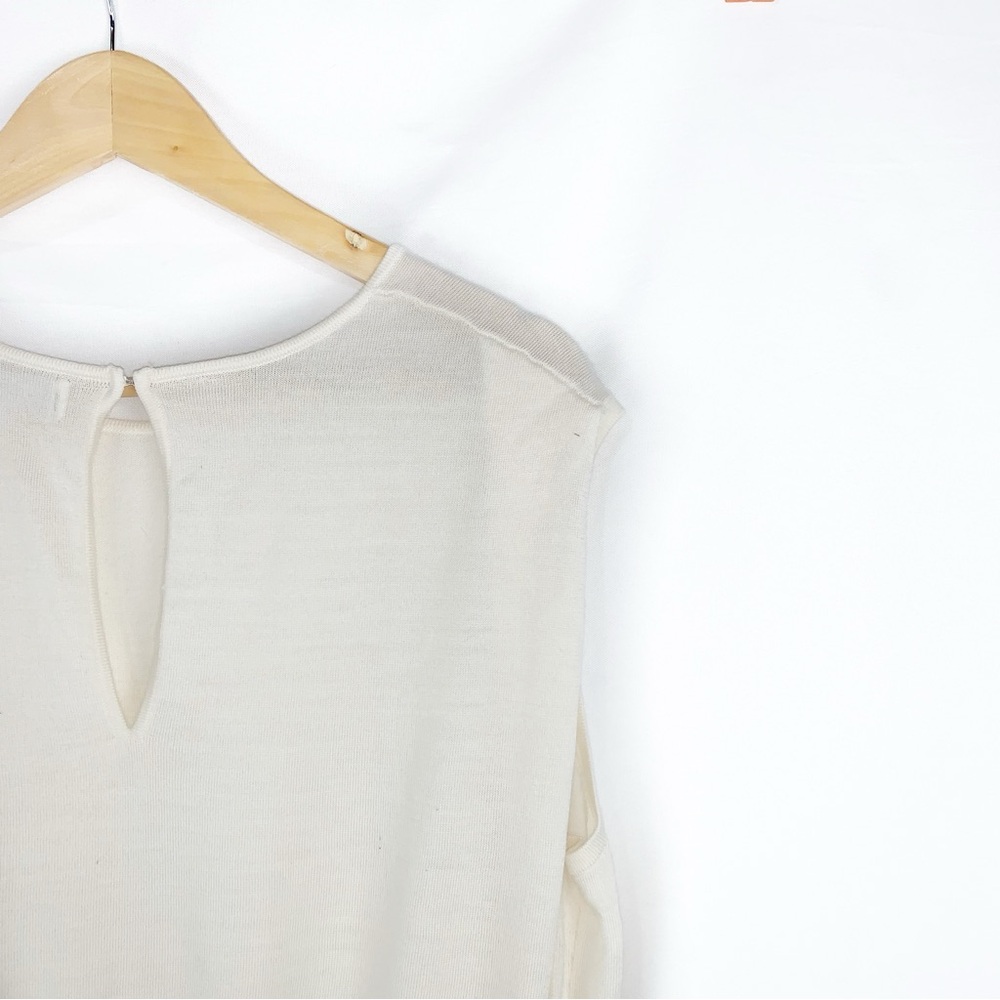 Banana Republic Ivory Merino Wool Sweater Shell - Picture 5 of 8